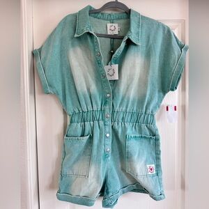 NWT Lili Sidonio Acid Wash Playsuit Small